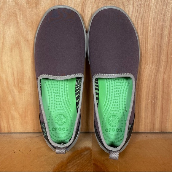 Womens 4 Crocs Duet Busy Day Skimmer Flats Brown SEF0680 - Picture 5 of 8